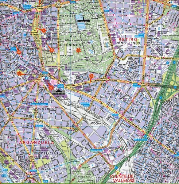 Produktbild: Hallwag Stadtplan Madrid