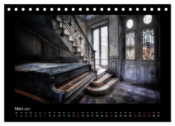 Produktbild: Lost Places - vergessene orte vergessener glanz (Tischkalender 2027 DIN A5 quer), CALVENDO Monatskalender