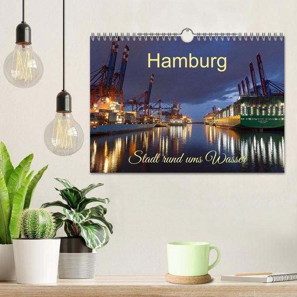 Produktbild: Hamburg - Stadt rund ums Wasser (Wandkalender 2027 DIN A4 quer), CALVENDO Monatskalender
