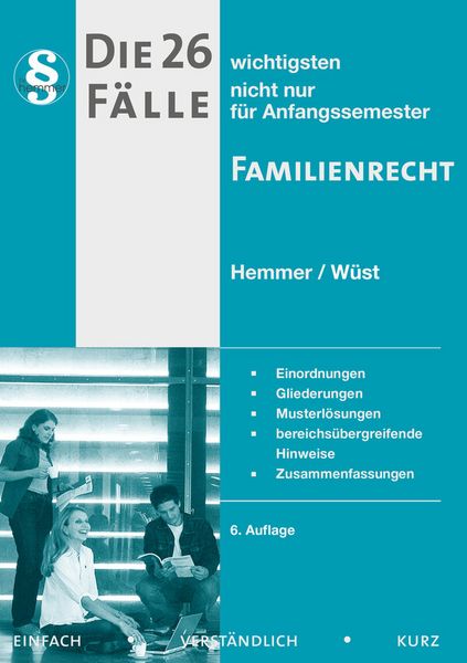 Produktbild: 26 wichtigsten F&auml;lle zum Familienrecht