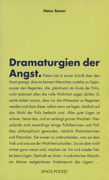 Produktbild: Dramaturgien der Angst