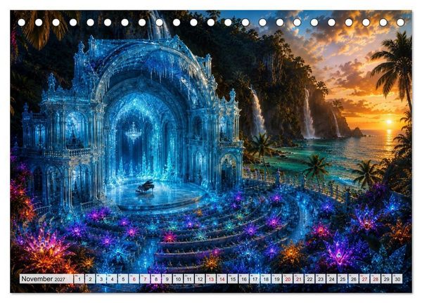 Produktbild: Traumwelten zwischen Zeit und Fantasie (Tischkalender 2027 DIN A5 quer), CALVENDO Monatskalender