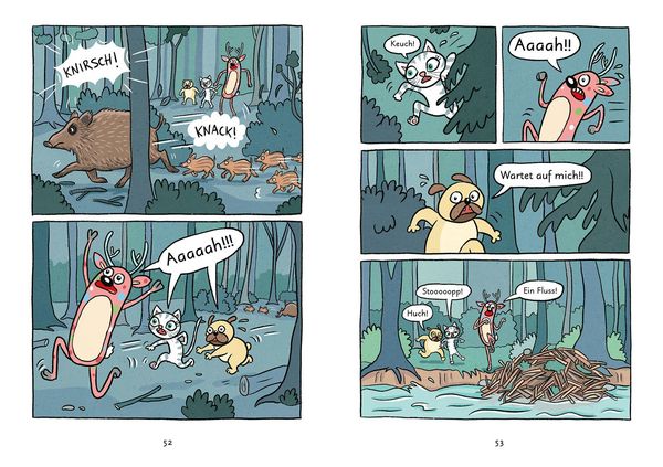 Produktbild: Mein Abenteuercomic - Mops und K&auml;tt entdecken den Wald