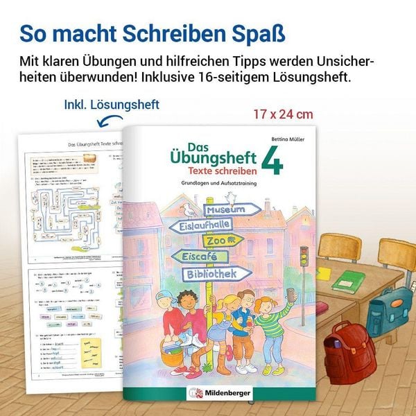 Produktbild: Das &Uuml;bungsheft Texte schreiben 4