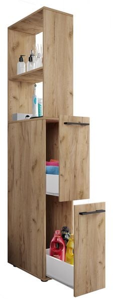 Produktbild: Holz Badm&ouml;bel Nischenschrank Schublade Sadilo XL