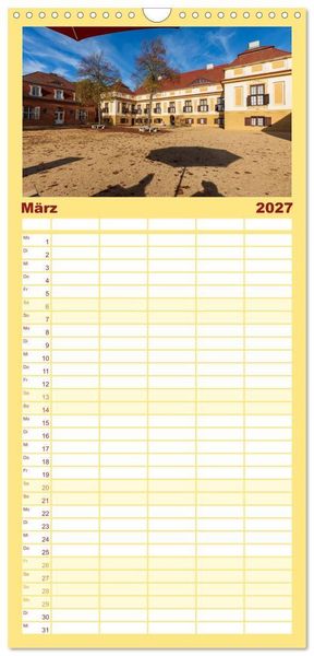 Produktbild: Familienplaner 2027 - Schl&ouml;sser und G&auml;rten in Brandenburg mit 5 Spalten (Wandkalender, 21 x 45 cm) CALVENDO