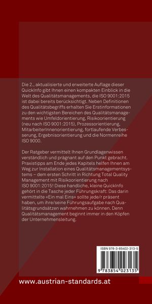 Produktbild: Das 1x1 des Qualit&auml;tsmanagements