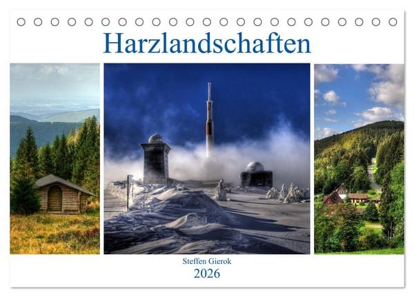 Harz Landschaften (Tischkalender 2026 DIN A5 quer), CALVENDO Monatskalender