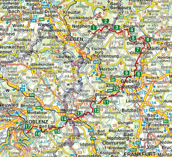 Produktbild: ROTHER Wanderf&uuml;hrer Lahnwanderweg