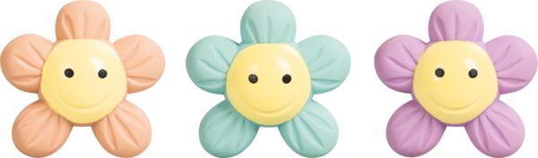 Produktbild: Brunnen Radiergummi Happy Hippie 3D &brvbar; sortiert