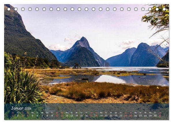 Produktbild: Magische Orte: Neuseeland (Tischkalender 2026 DIN A5 quer), CALVENDO Monatskalender