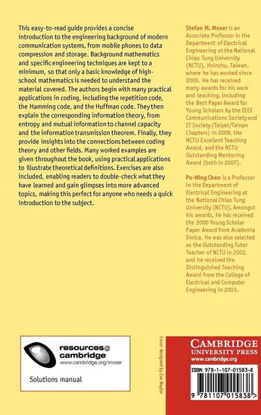 Produktbild: A Student's Guide to Coding and Information Theory
