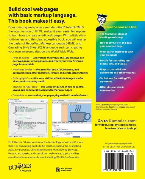 Produktbild: Beginning HTML5 and CSS3 For Dummies
