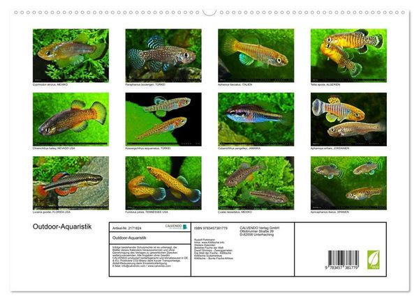 Produktbild: Outdoor-Aquaristik (hochwertiger Premium Wandkalender 2026 DIN A2 quer), Kunstdruck in Hochglanz