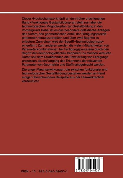 Produktbild: Technologische Gestaltbildung