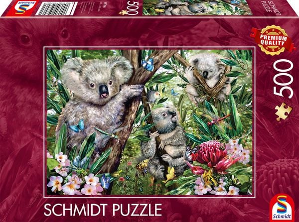 Schmidt Spiele - Süße Koala-Familie, 500 Teile