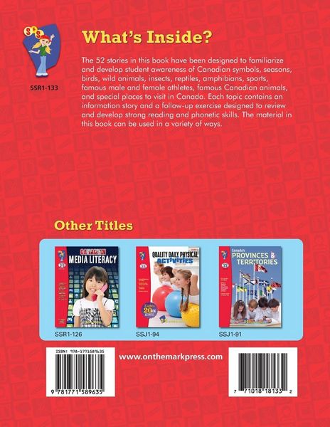 Produktbild: 52 Weekly Nonfiction Stories About Canada Grades 2-3