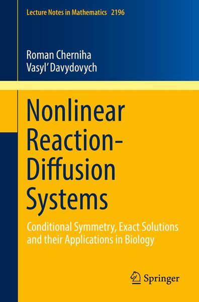 Produktbild: Nonlinear Reaction-Diffusion Systems