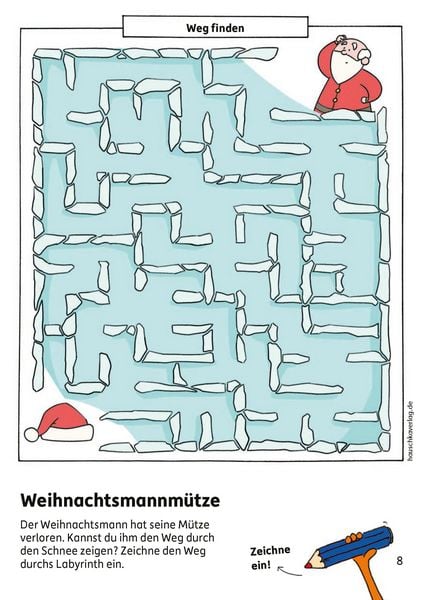 Produktbild: Weihnachtsr&auml;tsel &ndash; Kunterbunter Vorschulblock ab 5 Jahre