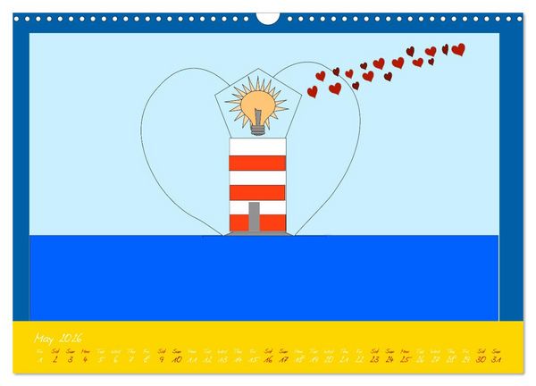 Produktbild: Lighthouse lights my way (Wall Calendar 2026 DIN A3 landscape), CALVENDO 12 Month Wall Calendar