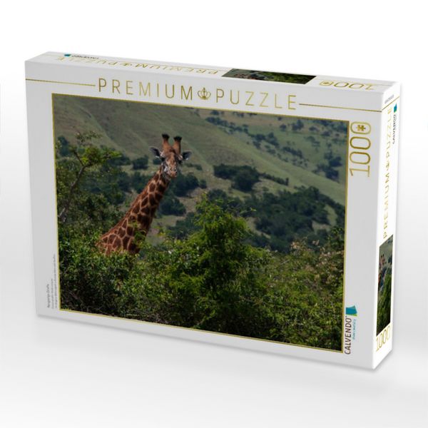 Produktbild: CALVENDO Puzzle Neugierige Giraffe | 1000 Teile Lege-Gr&ouml;&szlig;e 64x48cm Foto-Puzzle f&uuml;r gl&uuml;ckliche Stunden