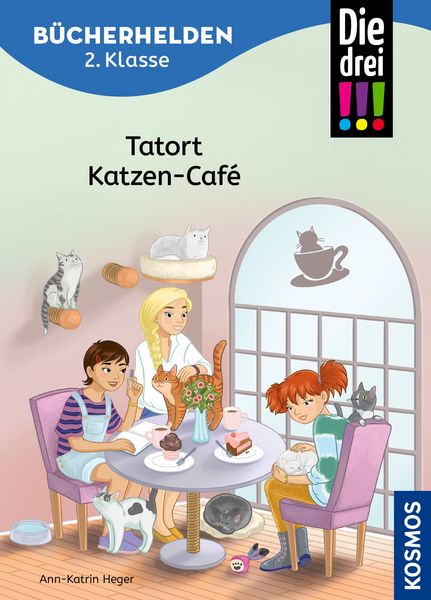 Produktbild: Die drei !!!, B&uuml;cherhelden 2. Klasse, Tatort Katzen-Caf&eacute; (drei Ausrufezeichen)