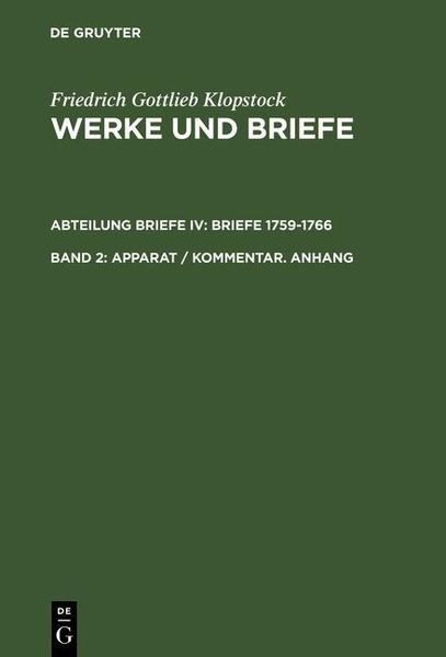 Produktbild: Apparat / Kommentar. Anhang