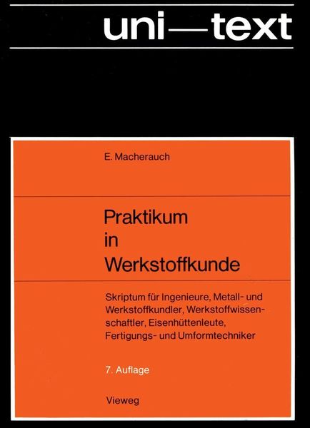 Produktbild: Praktikum in Werkstoffkunde