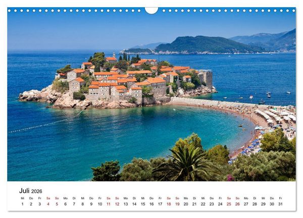 Produktbild: Montenegro - Land der schwarzen Berge (Wandkalender 2026 DIN A3 quer), CALVENDO Monatskalender