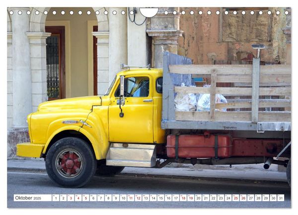 Produktbild: LKW Veteranen - Oldtimer der Marke Dodge in Kuba (Wandkalender 2025 DIN A4 quer), CALVENDO Monatskalender