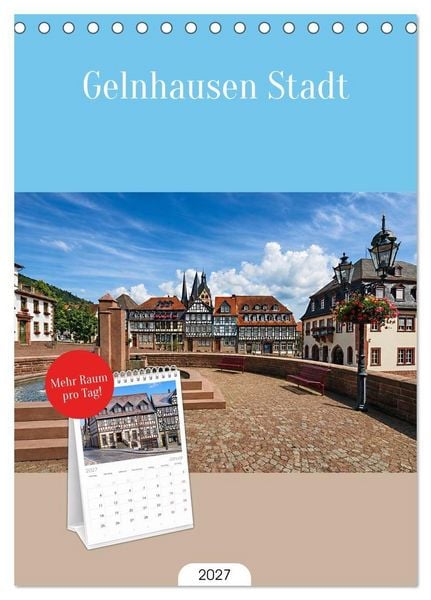 Produktbild: Tischplaner 2027 - Gelnhausen Stadt (A5 Tischkalender zum Aufstellen) CALVENDO