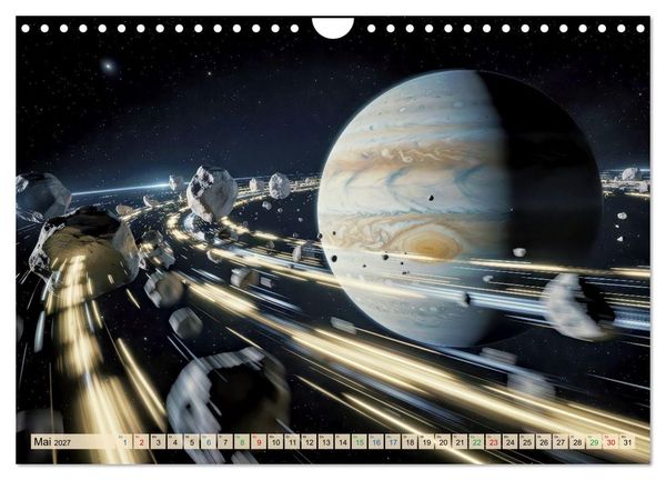 Produktbild: Jupiter, Motive inspiriert vom gr&ouml;&szlig;ten Planeten unseres Sonnensystems (Wandkalender 2027 DIN A4 quer), CALVENDO Monatskalender