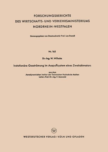 Produktbild: Instation&auml;re Gasstr&ouml;mung im Auspuffsystem eines Zweitaktmotors
