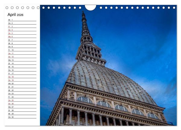 Produktbild: Piemont und Turin (Wandkalender 2026 DIN A4 quer), CALVENDO Monatskalender