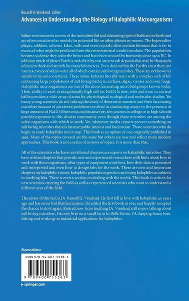 Produktbild: Advances in Understanding the Biology of Halophilic Microorganisms