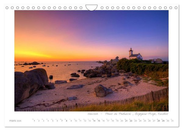 Produktbild: Rêves de Bretagne - Breizh (Calendrier mural 2026 DIN A4 vertical), CALVENDO calendrier mensuel