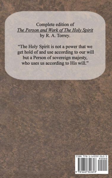 Produktbild: The Person and Work of The Holy Spirit