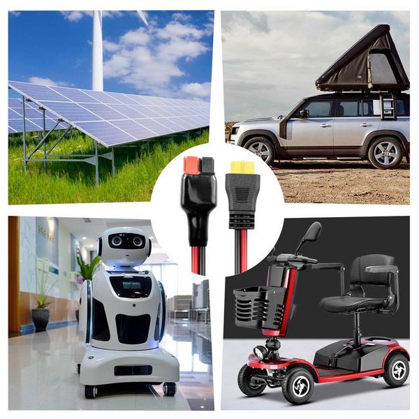 Produktbild: TRU COMPONENTS 30A Akkuanschluss an XT60-Kabel 0,5m TC-13619312 Schwarz, Rot Inhalt: 1St.