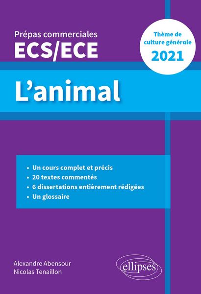 Produktbild: L'animal - &Eacute;preuve de culture g&eacute;n&eacute;rale - Pr&eacute;pas commerciales ECS / ECE 2021