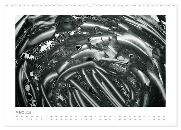 Produktbild: einfach schwarz-wei&szlig; (Wandkalender 2026 DIN A2 quer), CALVENDO Monatskalender