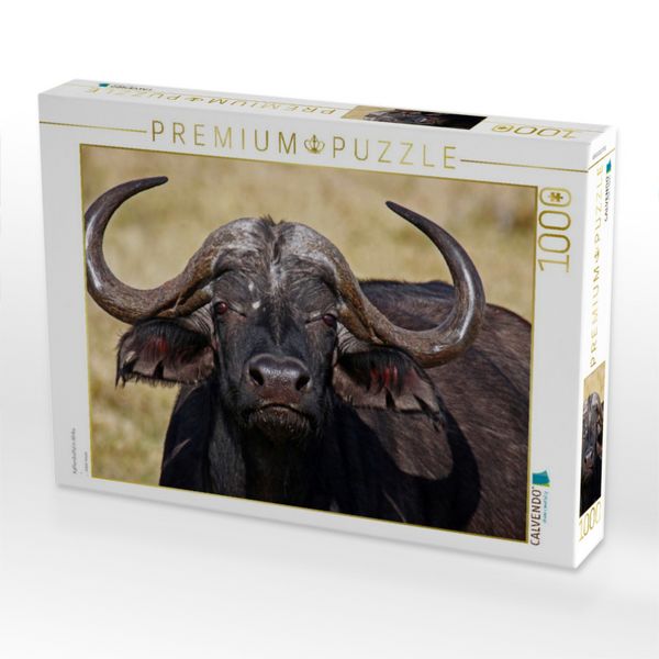 Produktbild: CALVENDO Puzzle Kaffernb&uuml;ffel in Afrika | 1000 Teile Lege-Gr&ouml;&szlig;e 64x48cm Foto-Puzzle f&uuml;r gl&uuml;ckliche Stunden