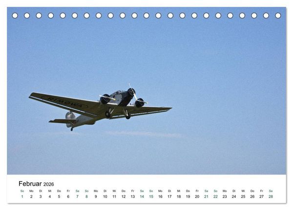 Produktbild: Junkers Ju 52 Die Legende (Tischkalender 2026 DIN A5 quer), CALVENDO Monatskalender