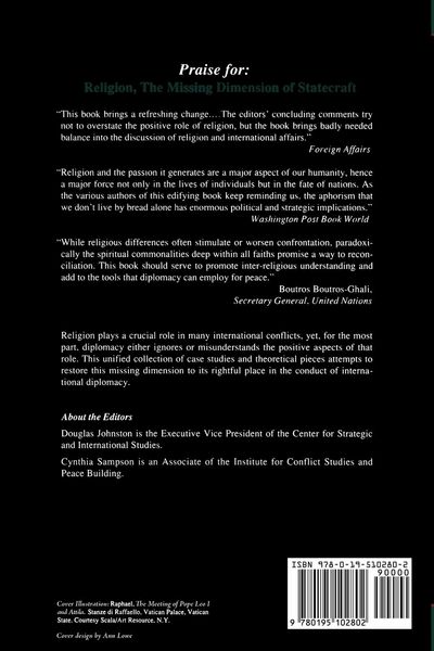 Produktbild: Religion, the Missing Dimension of Statecraft