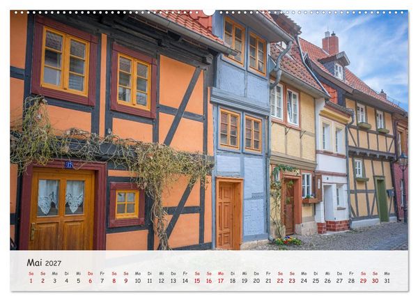 Produktbild: Quedlinburg - Die historische Altstadt (Wandkalender 2027 DIN A2 quer), CALVENDO Monatskalender
