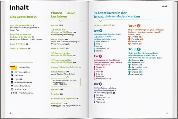 Produktbild: MARCO POLO Camper Guide Toskana, Umbrien & Marken