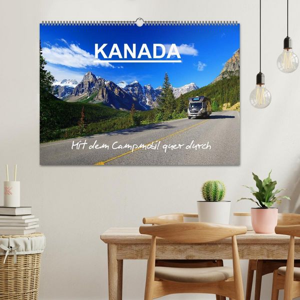 Produktbild: KANADA - Mit Campmobil quer durch (Wandkalender 2026 DIN A2 quer), CALVENDO Monatskalender