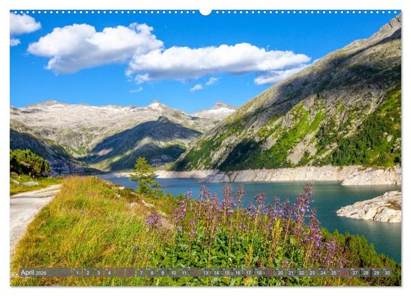 Produktbild: Berge - Gletscher - Seen (Wandkalender 2026 DIN A2 quer), CALVENDO Monatskalender