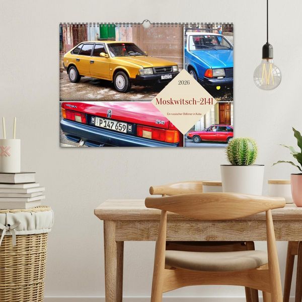 Produktbild: Moskwitsch-2141 - Ein russischer Oldtimer in Kuba (Wandkalender 2026 DIN A3 quer), CALVENDO Monatskalender