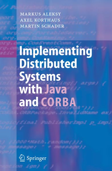 Produktbild: Implementing Distributed Systems with Java and CORBA