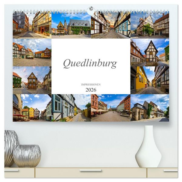 Produktbild: Quedlinburg Impressionen (hochwertiger Premium Wandkalender 2026 DIN A2 quer), Kunstdruck in Hochglanz
